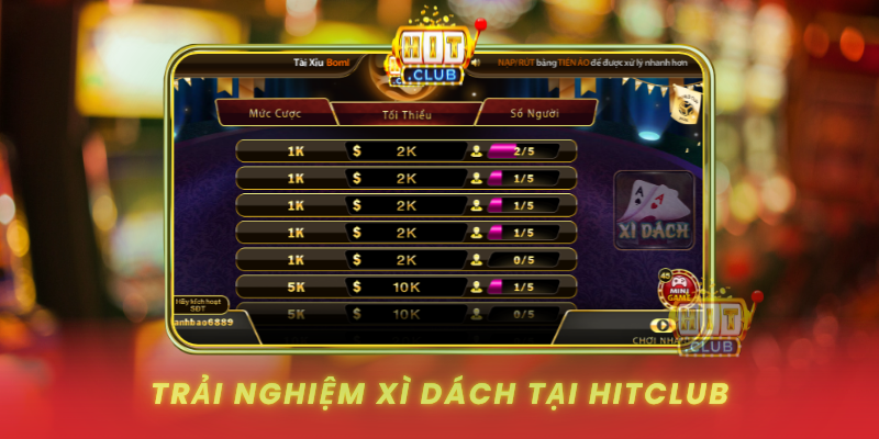 Trai Nghiem Xi Dach Tai Hitclub