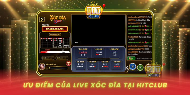 Uu Diem Cua Live Xoc Dia Tai Hitclub
