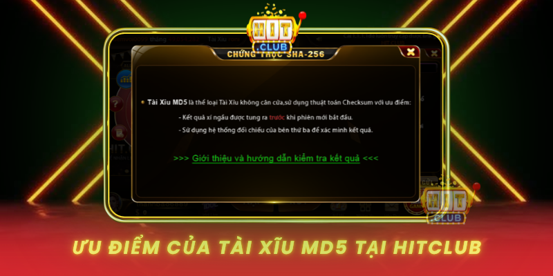 Uu Diem Cua Tai Xiu Md5 Tai Hitclub