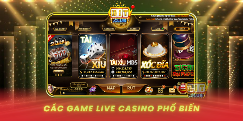 Cac Game Live Casino Pho Bien